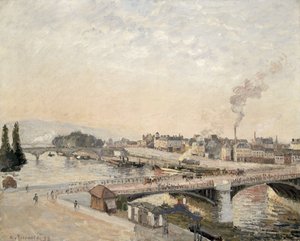 Pontes Boieldieu e Corneille de Camille Jacob Pissarro