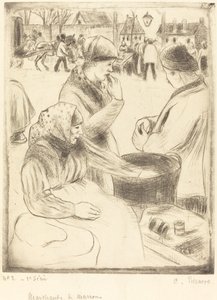 Vendedores de Castanhas Vendedores de Castanhas, 1878. de Camille Pissarro