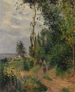 Côte des Grouettes, perto de Pontoise, provavelmente 1878. de Camille Jacob Pissarro