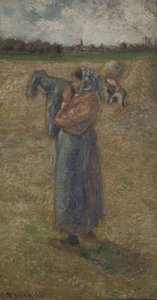 Mulher nos Campos, 1882. de Camille Pissarro