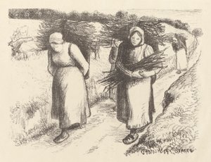 Transportadores de lenha de Camille Pissarro