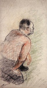 Julien Tanguy (giz sobre papel) de Camille Pissarro