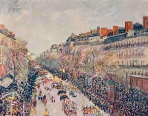 Mi-Careme nas Boulevards, 1897 de Camille Jacob Pissarro
