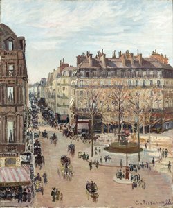 Rua Saint-Honoré de Camille Pissarro