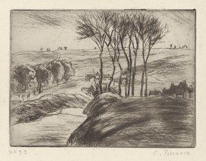 Paisagem em Osny de Camille Pissarro