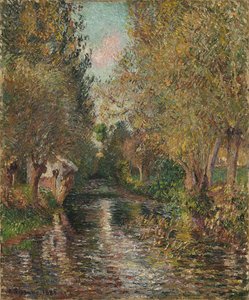 O lavadouro de Bazincourt de Camille Pissarro