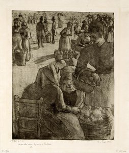 Passeio de legumes em Pontoise de Camille Pissarro