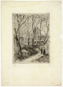 Caminho em Pontoise de Camille Pissarro