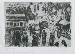 Place du Havre, Paris, c1897 de Camille Pissarro