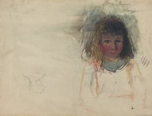 O filho do artista Georges [verso] de Camille Pissarro