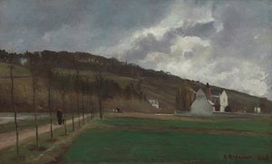 As margens do Marne no inverno, 1866. de Camille Pissarro