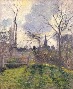 O campanário de Bazincourt de Camille Pissarro