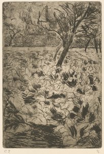 O campo do repolho de Camille Pissarro