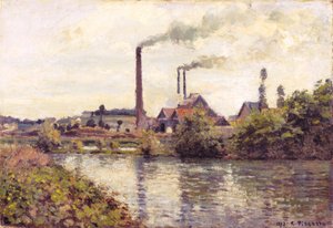 A Fábrica de Pontoise de Camille Pissarro