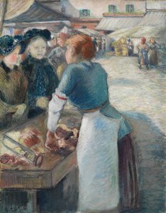 A banca do mercado de Camille Pissarro