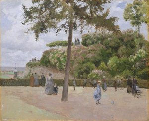 O jardim público de Pontoise de Camille Jacob Pissarro