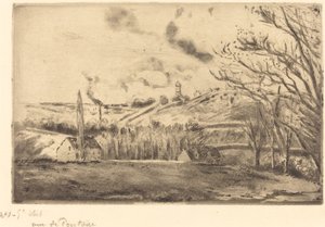 Vista de Pontoise de Camille Pissarro