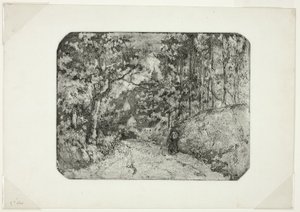Pista arborizada em Pontoise de Camille Pissarro