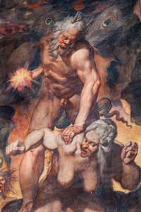 Juízo Final, detalhe (fresco)