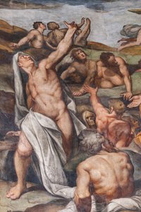 Juízo Final, detalhe (fresco) de Camillo Procaccini