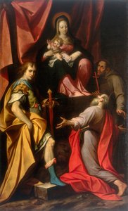 Madonna com Criança e Santos Vitale e Jerome, obra de Camillo Procaccini, conservada na Galleria Estense em Modena