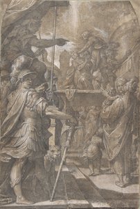 Martírio de uma Santa Inês feminina, 1605-9. de Camillo Procaccini