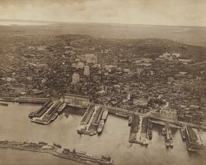 Vista geral de Montreal, olhando para o norte (fotografia a preto e branco) de Canadian Photographer