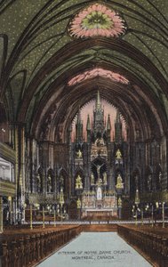 Interior da Igreja de Notre Dame, Montreal, Canadá (foto)