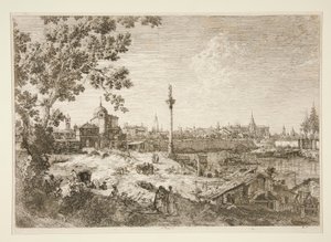 Vista Imaginária de Pádua, da série Vedute (Views) de Canaletto (Giovanni Antonio Canal)