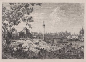 Vista Imaginária de Pádua, da série Vedute (Vistas) de Canaletto (Giovanni Antonio Canal)