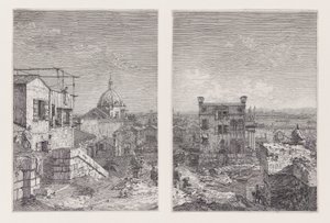 A Casa com o Peristilo, da série Vedute (Vistas) de Canaletto (Giovanni Antonio Canal)