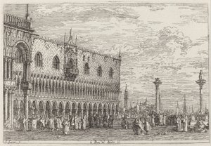 Canaletto - La Piera del Bando. V. - Projeto de arte do Google de Canaletto