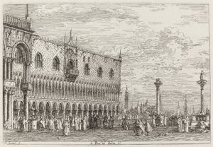 A Piera del Bando. V. [inferior direito], c. 17351746. de Canaletto