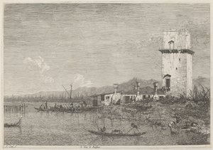 A Torre de Malghera, c. 17351746. de Canaletto