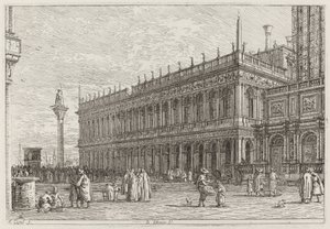 A livraria. V. [superior esquerdo] de Canaletto