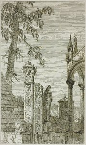 O túmulo do bispo, de Vedute de Canaletto