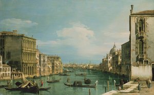 O Grande Canal de Veneza, olhando para o leste a partir do Campo di San Vio de Giovanni Antonio Canal