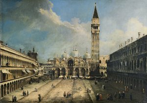 A Praça de São Marcos em Veneza de Canaletto