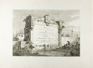 Página de título, do Vedute de Canaletto