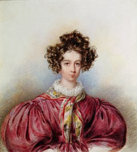 Retrato de George Sand (1804-76) 1830 (pastel sobre papel)
