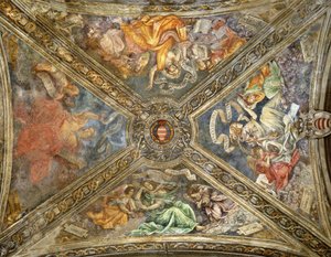 As Sibilas de Tibur, Delphi, Cumas e Helesponto, Capela de Carafa, Santa Maria sopra Minerva, Roma de Capponi