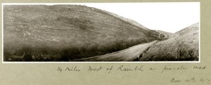 14 milhas oeste de Ramleh on Jerusalem Road, 14 de dezembro de 1917 de Capt. Arthur Rhodes