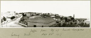 Jaffa do topo do hospital francês olhando para o oeste, 2 de dezembro de 1917 de Capt. Arthur Rhodes