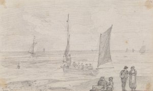 Uma Festa a Decolar perto de Brighton Beach, 18 de Setembro de 1815 de Capt. Thomas Hastings