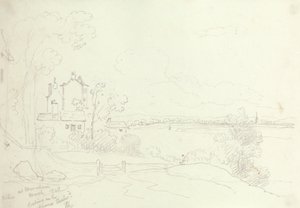 Em Newnham Looking on the Severn Eastward, Março de 1848 de Capt. Thomas Hastings