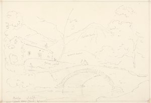 Ponte perto da Igreja de Loweswater em Scale Hill, 2 de Agosto de Capt. Thomas Hastings