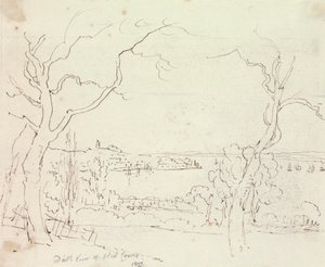 Vista Distante das Vacas do Oeste, Ilha de Wight de Capt. Thomas Hastings