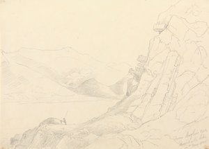 De Anglers Rock, Lago Ennerdale, 10 de Maio de 1836 de Capt. Thomas Hastings