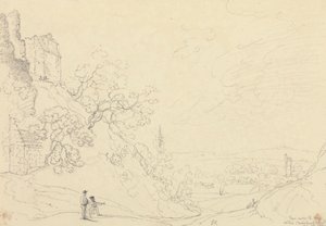 De debaixo da Fortaleza dentro do Castelo de Carisbrooke, 18 de Maio de 1829 de Capt. Thomas Hastings