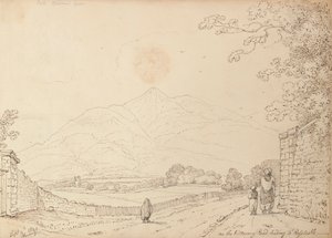 Na estrada Killarney que conduz ao Castelo de Ross, 4 de Setembro de 1841 de Capt. Thomas Hastings